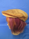 Leather Newsboy Hat – Dobbs  - Size Large – 7 1/4-7 3/8 – Used