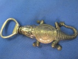 1936 Texas Centennial Exposition Alligator Bottle Opener  w/ Removable Cork Screw