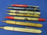 7 Mechanical Pencils w/ Vintage Oil & Gas Logos on them