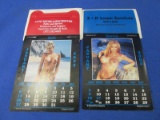 Nudie Business Calendars: 2002 Rochester Auto Techs & 2005 S& D Lawn Services