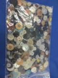 Large Lot of Vintage Buttons – from pearly shirt buttons to chunky coat buttons