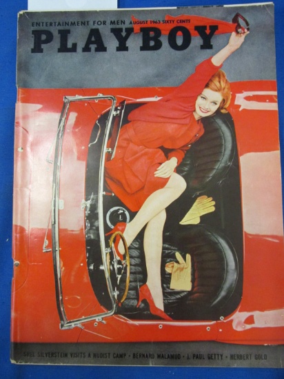 Playboy Magazine August 1963 Issue – Phyllis Sherwod  Playmate