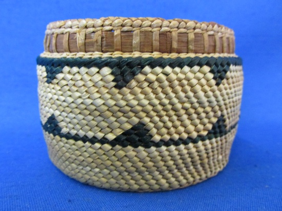 Handmade Sweetgrass  Basket – Origin Unknown – Looks Native American