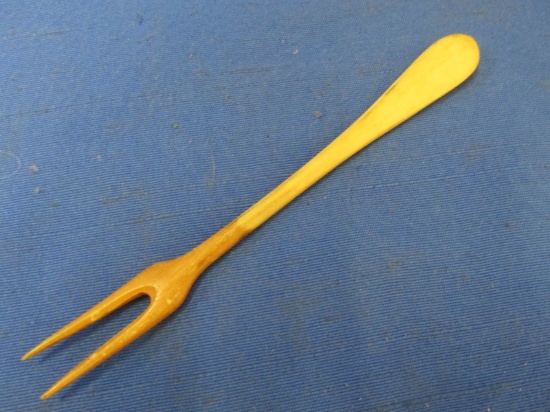 Vintage Bone Snack Serving/Pickle Fork