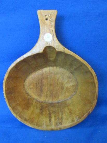 Hand-Carved Wooden Scoop 9”  W x x 12” L at handle  x 4” Deep