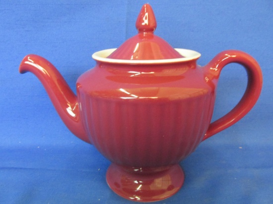 Vintage Hall Teapot – Burgundy Glaze – Marked Hall  M8 Made in USA