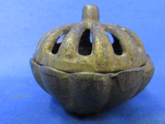 1920's  Incense Burner – Cast Iron – Marked James Temple of Allah on the bottom