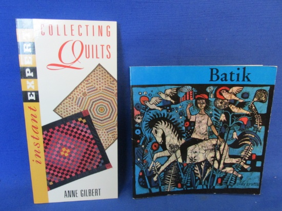 Instant Expert Pocket Guide “Colecting Quilts” 8 1/2” x 4” & © 1969 Batik Play Crafts Book