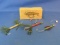 3 Fishing Lure Ornaments about 4” long – Ypsilanti Minnow Box from Midwest of Cannon Falls