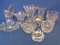 Lot of Small Glass/Crystal Candle Holders/Vases: 1 by Fostoria, 1 by Miller Rogaska