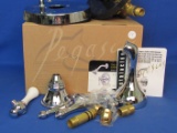 Pegasus Tub Faucet Set (missing shower head) Polished Chrome Finish – New