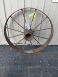 Cast Iron Wheel – 31 1/2” in diameter – Staggered Spokes