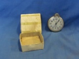 New Haven Compensated Pocket Watch – Original Box – Appears to Work