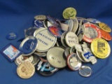 Pinbacks – Wide Variety – Political – High School – Town Celebrations & Other