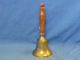 Brass Bell With Wood Handle