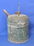1 Gallon Vintage Gas Can – Green – 8 1/4” tall
