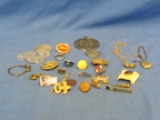 Variety of Smalls – Tokens – Jewelry – Lapel Pins & Other