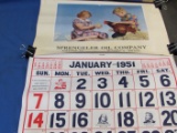 1951 Sprengeler Oil Company Calendar – Complete