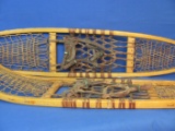 Vintage Wood Snowshoes by CA Lund Co. North St. Paul, Minn. 54” long