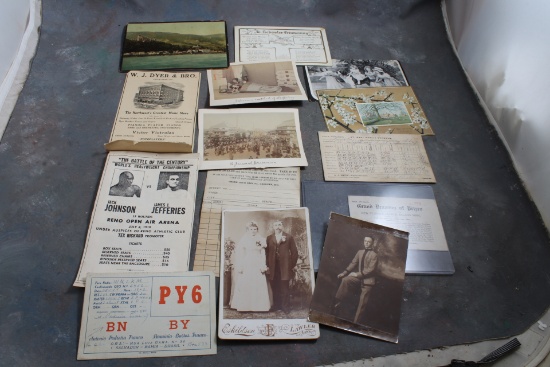 Antique Lot Ephemera St Peter Church Delano Minn Prize Drawing Gold, Creek