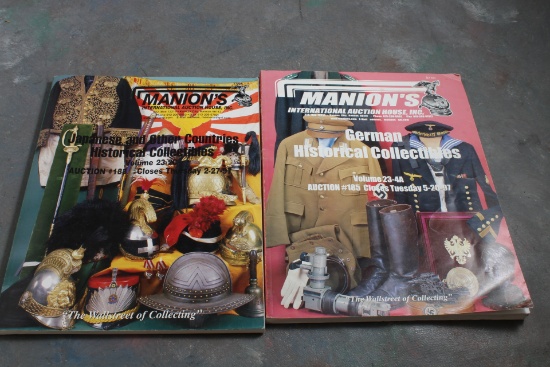 (2) 1997 Manion's International Auction House Catalogs Historical Collectibles