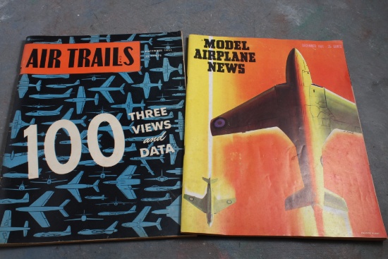 (2) 1951 Model Airplane News Magazines