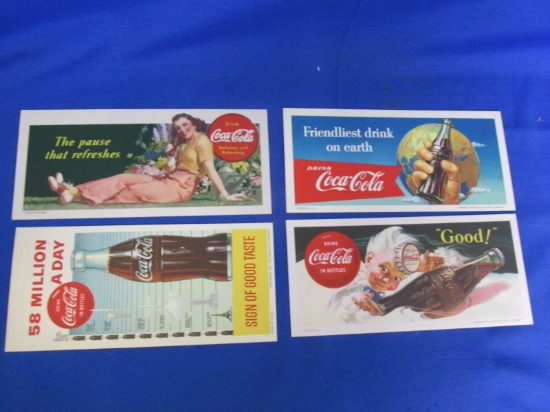 Vintage Coca Cola Blotters: 1941, 1953, 1956, 1957