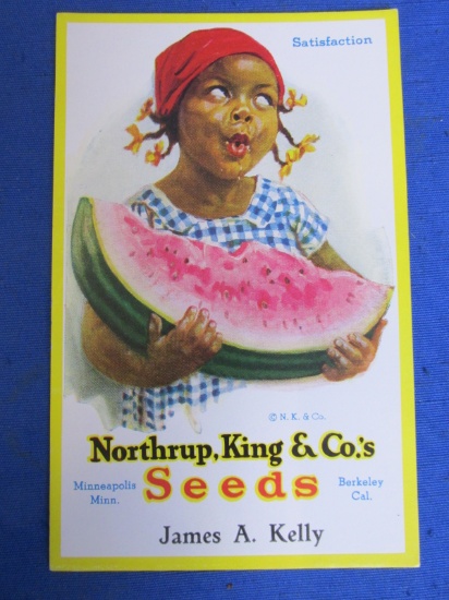 Vintage Blotter – Black- Americana – “Northrup King & Co's Seeds”