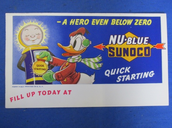 Vintage Blotter – 1940 Donald Duck Nu-Blue Sunoco Gasoline
