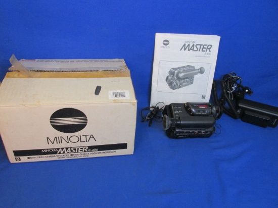 Minolta Master 8-406  Video Camera/Recorder As Is – Not Tested