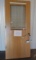 Wood Solid Core Door Heavy Duty w/auto closure and window with shade  3' x 7' door