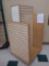 Wooden 4 way Rolling Slat wall Hook Display  32.5