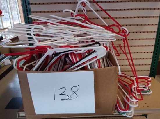 Plastic Hangers Full Box no count as is