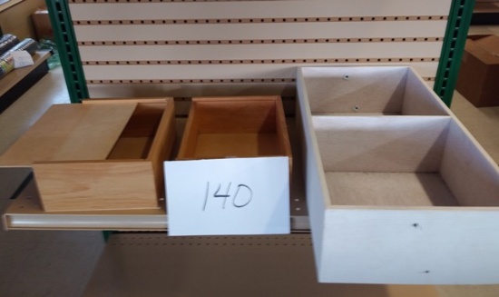 Display Boxes - Wooden - 3 Count
