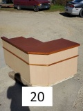 Wooden Sales Counter L Shaped