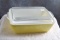 Vintage Pyrex Refrigerator 503-B Yellow Container with Lid