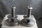 Wilton Armetal Early American Extremely Rare Pair of Candleholders 6 7/8