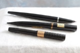 3 Vintage Fountain Pens Waterman, Parker 51 Special & Parker Combination