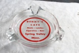 Vintage Advertising Ashtray Denny's Café Spring Valley, Minnesota