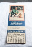 1944 TUMS Advertising Calendar WWII Era Ted Maier Drugs, Winona, Minnesota