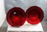 2 Vintage AVON CAPE COD Glass Dessert Salad Plates 7 1/2