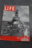 1944 Life Magazine USS IOWA Ship Very Cool Advertising in this WWII Era Mag