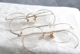 2 Pair of 12kt Gold Filled Antique Eyeglasses SHURON in Good Condition