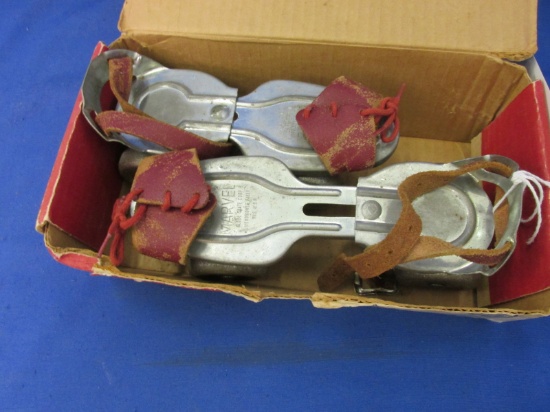 Vintage Steel – Rollerskates – Child's Size - Adjustable – in orig. Box