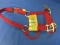 Hamilton Products Yearling Size Halter Solid Brass  300-500 Lbs Red