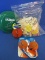 Dog Treat Selection: 10 Cow- Ear Chewies, Porcupine Rubber Ball, Fetch Balls, Frisbee
