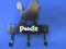 Stamped Metal “Poodle” hooks for leashes, Keys, etc.