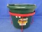 Flat-Back Dura-Flex Plastic Bucket, 22-Quart, 15 x 15.5 x 12.5 inches & Red Wall-Mount