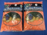 10 Lbs of Orange Fish Tank Gravel – Estes  Spectrastone – 2 Bags – 5Lbs Each