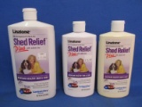 3  Bottles of Shed Relief Plus with added Zinc – Daily Food Supplement dogs & Cats